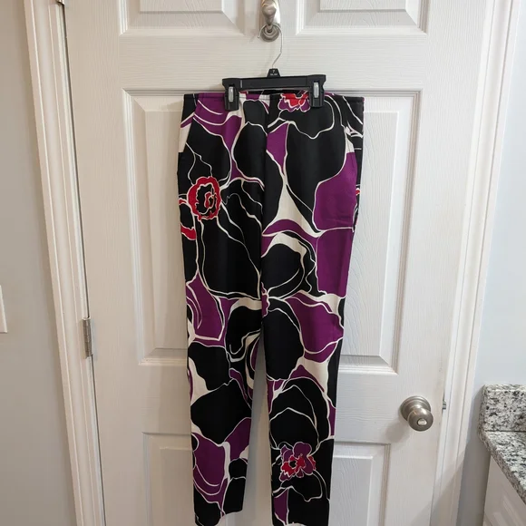 Trina‎ Turk Varvara Lady Day Orchid Pants 28Wx38L  - Size 2 - Picture 2 of 5